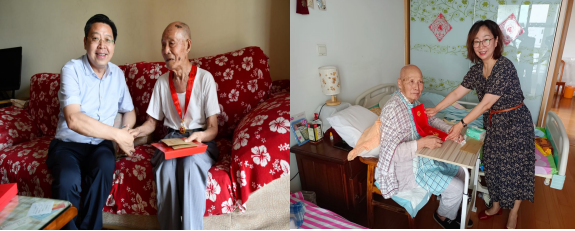 学校“七一”前走访慰问生活困难党员和老党员