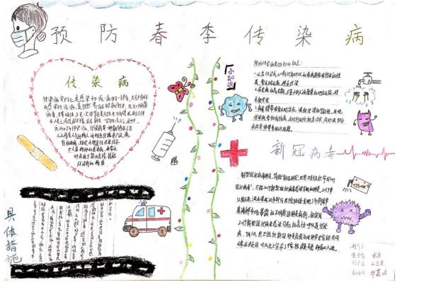 汽车工程学院组织开展春季传染病防治手抄报宣传活动